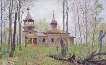 Татьяна Юшманова. Старое кладбище. 2007, х., м. 40х60